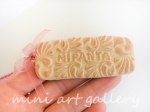 Miranda Papadopoulou biscuit necklace / handmade polymer clay mini food / traditional Greek snack hand