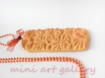 Miranda Papadopoulou polymer clay necklace traditional greek cookie biscuit
